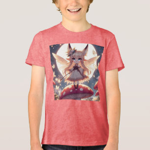 Animeflicka Pixie Hippie Måne Älva T Shirt