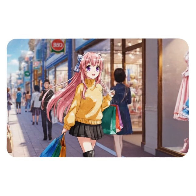 Animeflicka Shopping Magnet (Horisontell)