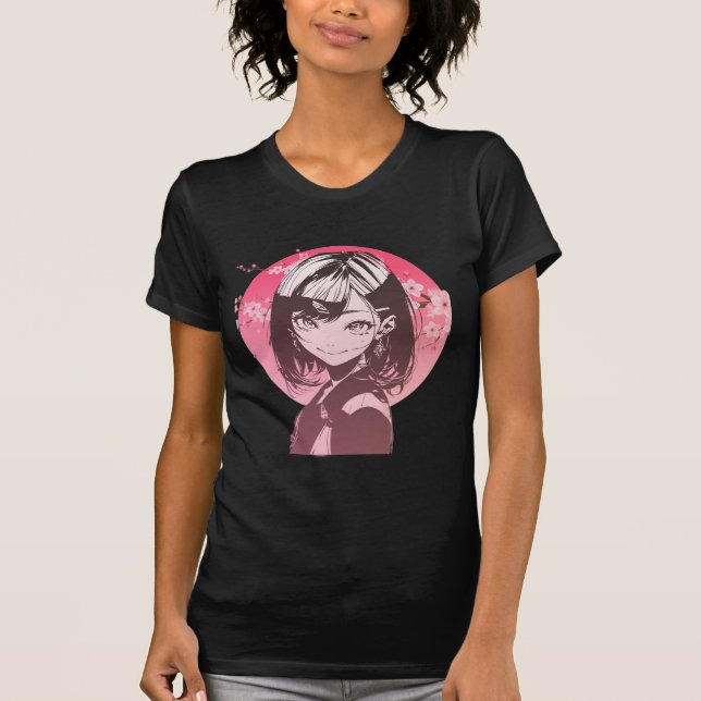 Animeflicka T Shirt (Framsida)