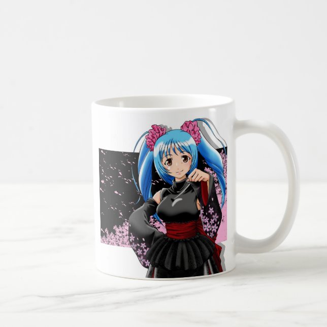 Animeflickamugg Kaffemugg (Höger)