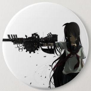 Animeflickan knäppas knapp