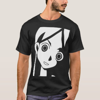 Animeflickan synar T-skjortan T-shirt