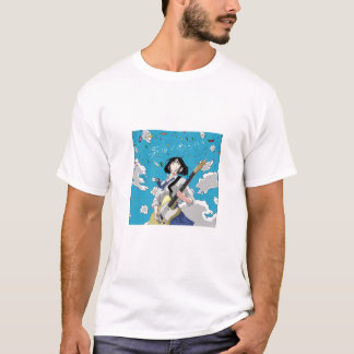Animeflickas gitarristfirande t shirt