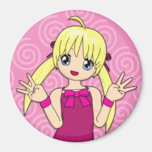 Animefödelsedagmagnet Magnet