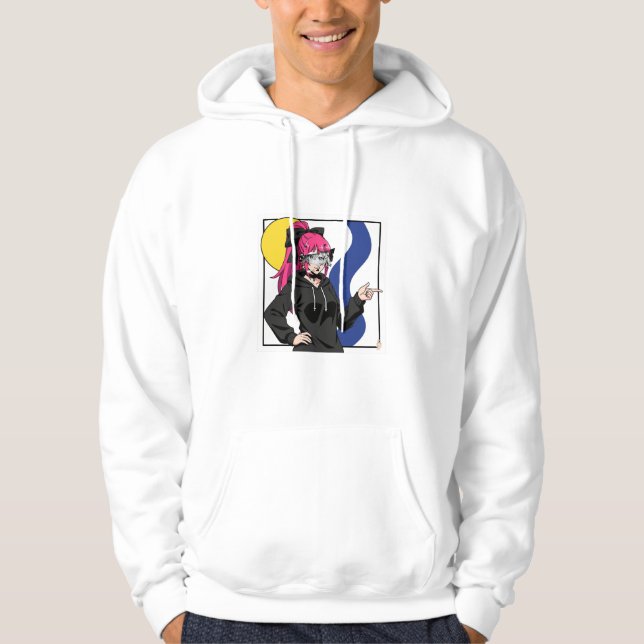 AnimeGirl Hoodie (Framsida)