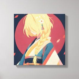 Animeinspirerad serie 5 Mellan säsonger Canvastryck