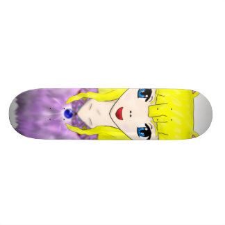 Animekattflicka Mini Skateboard Bräda 18,5 Cm