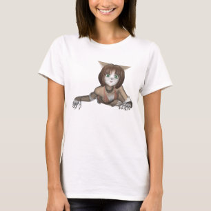 Animekattungeskjorta Tee
