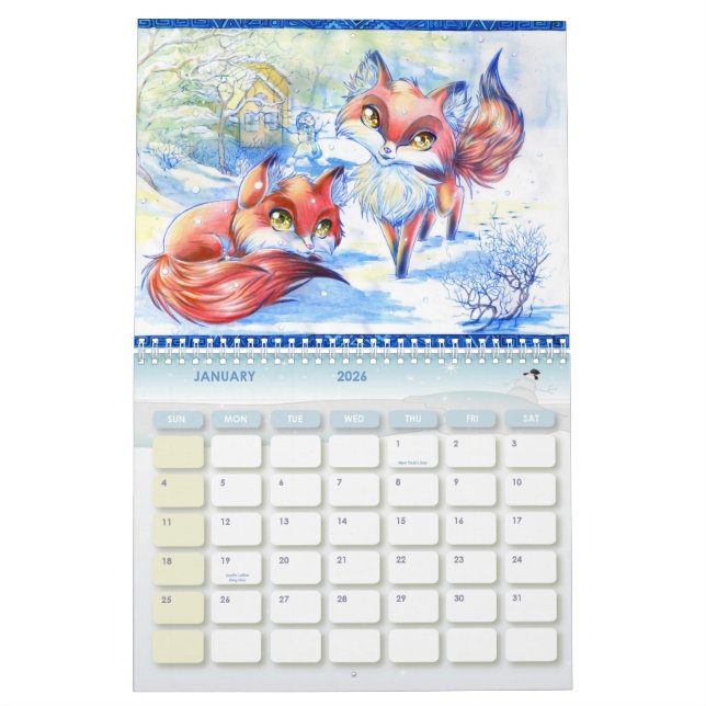 Animekonst 2012 kalender (Jan 2026)