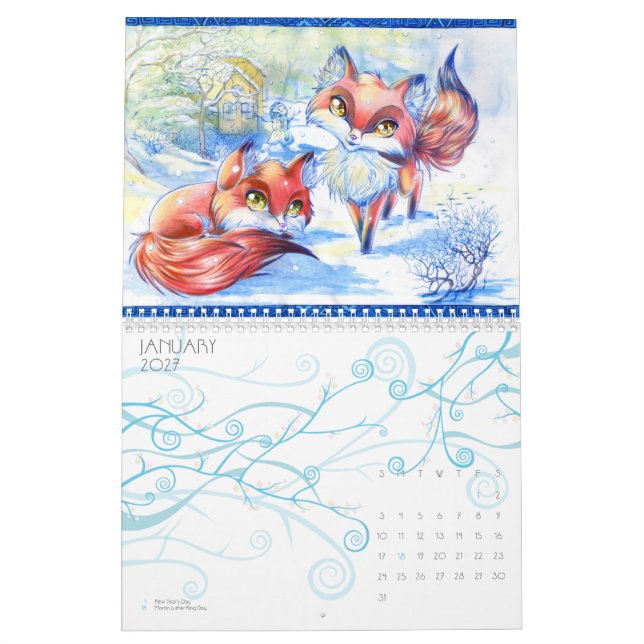 Animekonst 2014 kalender (Jan 2027)