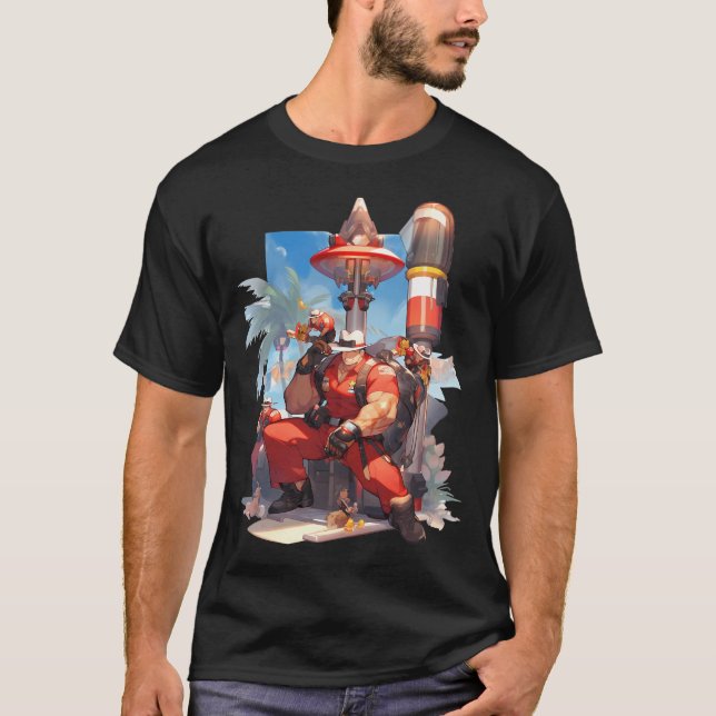 Animekonst av Safe Guard T Shirt (Framsida)