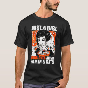 Animekonst för kvinnor Tonåring flickor japanska A T Shirt