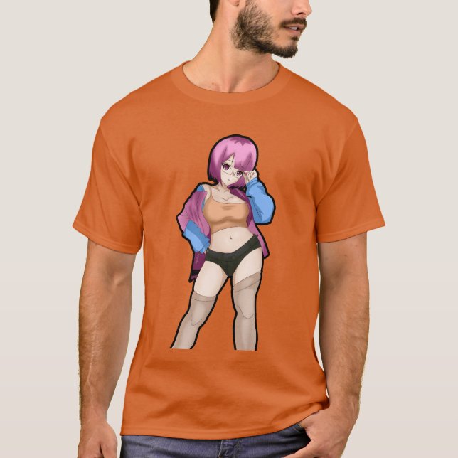 animekonst stil vänner t shirt (Framsida)