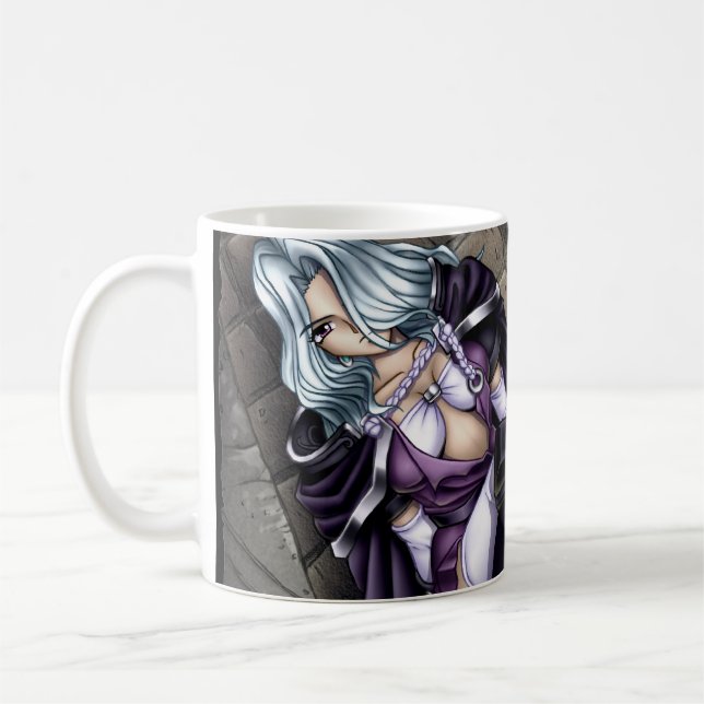 Animekrigareflicka Kaffemugg (Vänster)