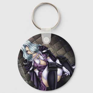 Animekrigareflicka Nyckelring