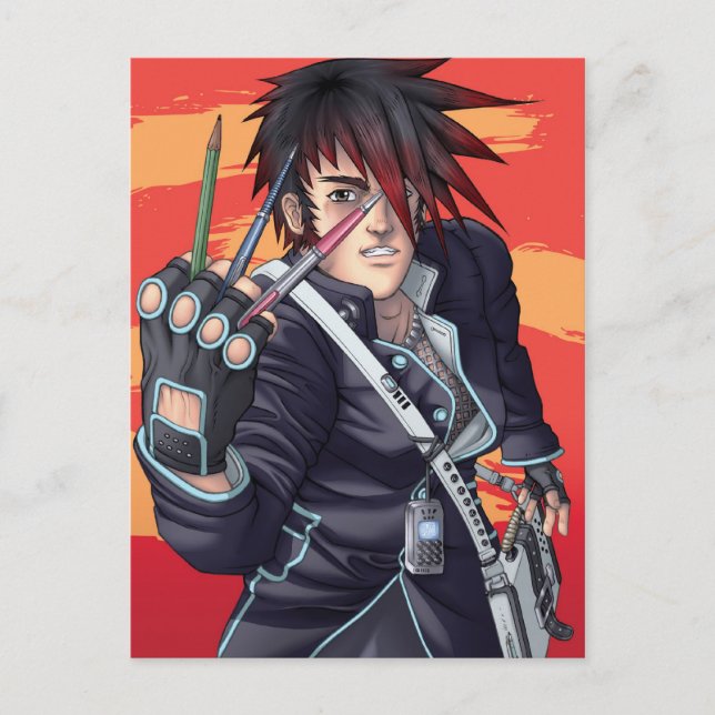 AnimeManga konstnär Vykort (Framsida)
