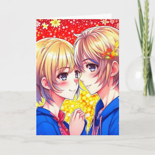 Animepar LGBT Alla hjärtans dag Kort