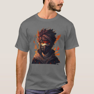 Animepojke med mask mangafan snygg t shirt