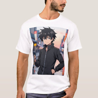 Animepojke på stadsgata – Cool Urban Animekaraktär T Shirt
