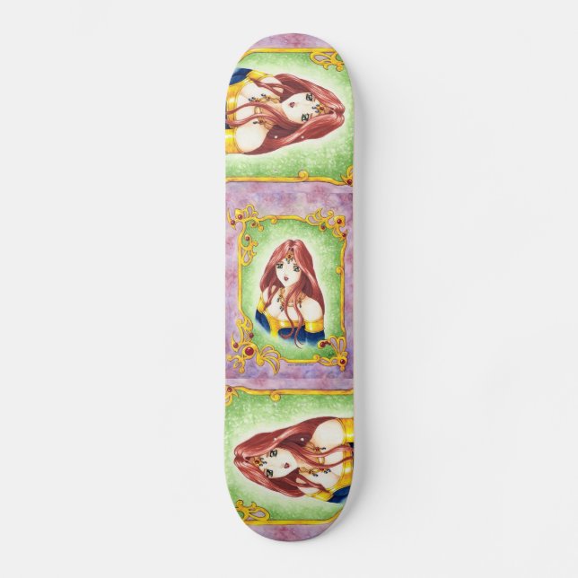 AnimePrincess Skateboard Bräda 19,5 Cm (Framsida)