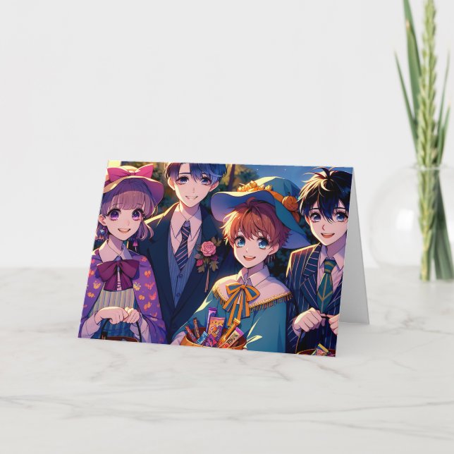 Animera barn i Costumes Halloween Kort (Framsida)