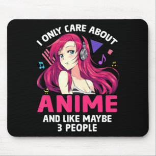 Animera flicka jag bryr mig bara om djur och kansk musmatta