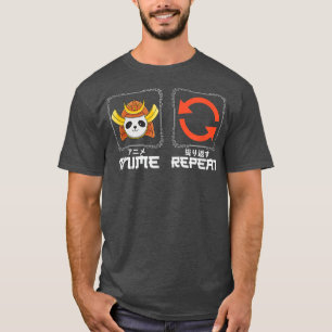 Animera hela dagen och upprepa Japans kultur fläkt T Shirt