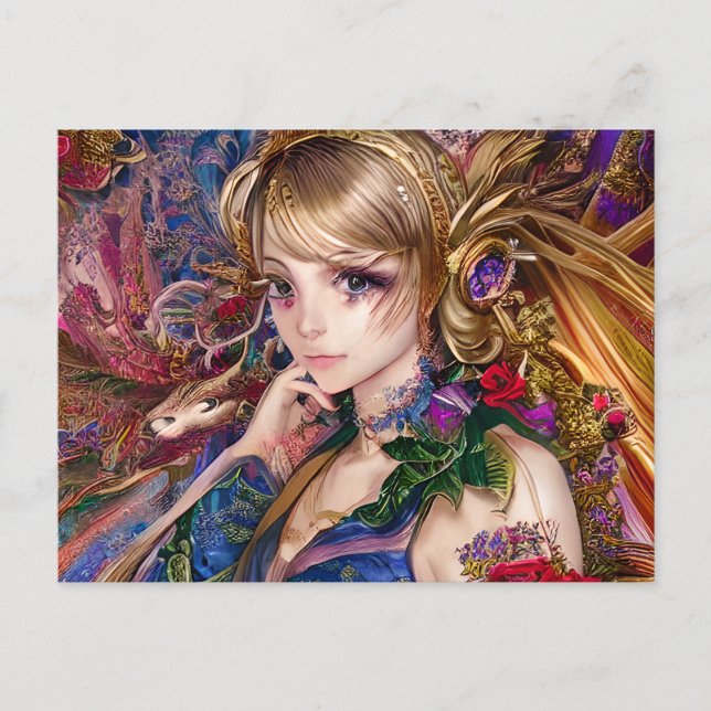 Animera i palatsrummet vykort (Framsida)