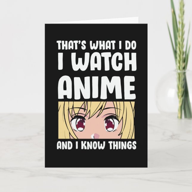 Animera offertdesign | I Watch Anime Kort (Framsida)