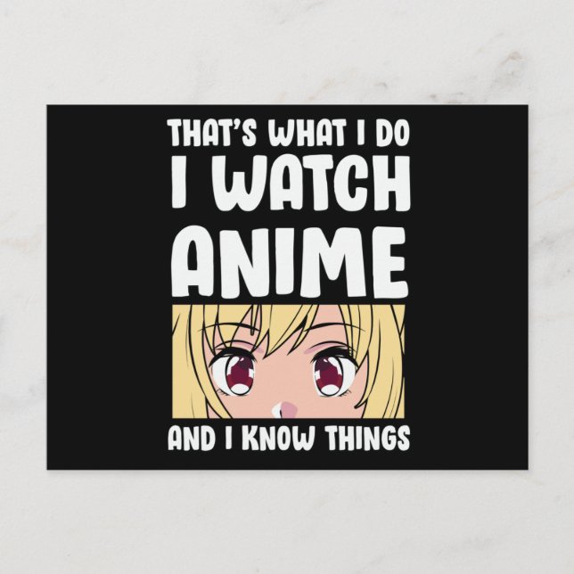 Animera offertdesign | I Watch Anime Vykort (Framsida)