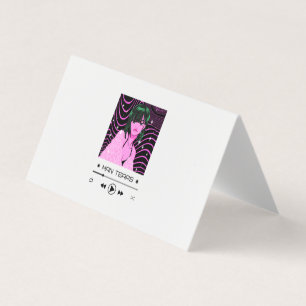 animera stil med en mediespelare för anpassade visitkort