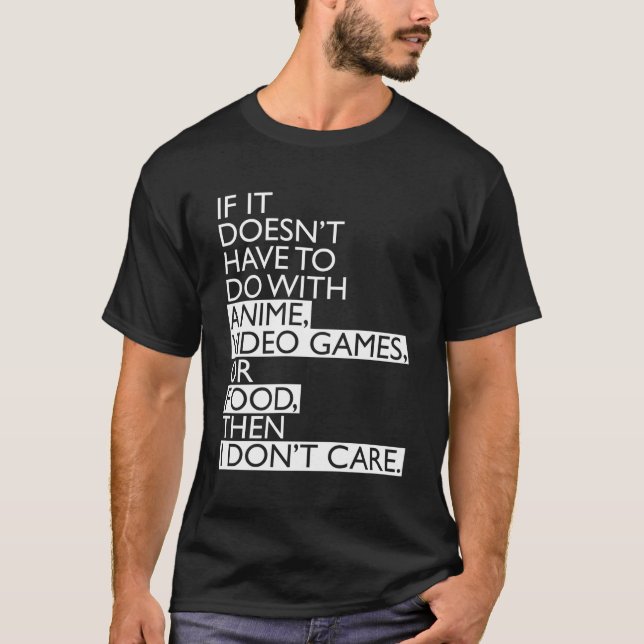 Animera videospel eller mat t shirt (Framsida)
