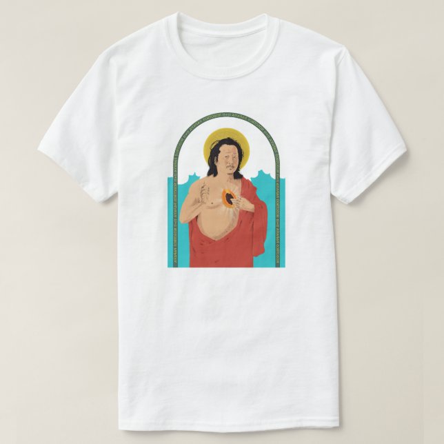 Animerad Bobby Lee 'Tiger Belly' 4 T Shirt (Design framsida)