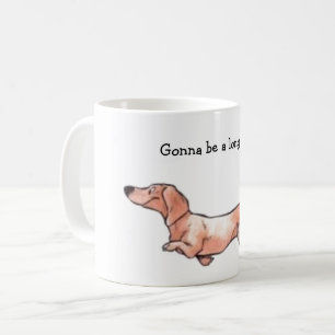Animerad Dachshund Mugg