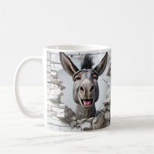 Animerad Donkey's Head visas Breaking wall (brytni Kaffemugg