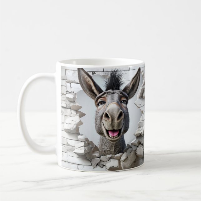 Animerad Donkey's Head visas Breaking wall (brytni Kaffemugg (Vänster)