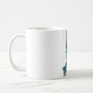 animerad flicka i en grodhuva kaffemugg
