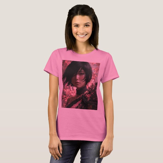 animerad flicka t shirt (Hel framsida)
