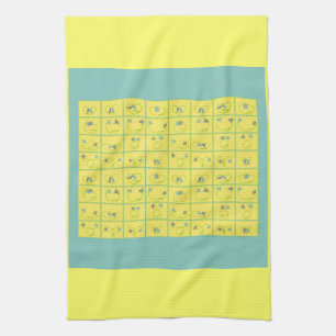 Animerad Flight Finare Birds Kissing Kitchen Towel Kökshandduk