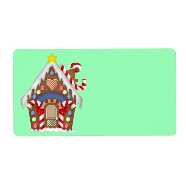 Animerad Ginger Bread house Fraktsedel (Framsidan)
