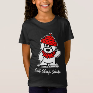 Animerad isdansande isbjörn t-shirt