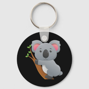 Animerad Koala Bear Keychain Nyckelring