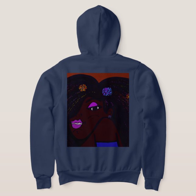 Animerad kvinna med hudfärg t shirt (Laydown Baksida)