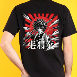 animerad och mangainspirerad t-shirt
