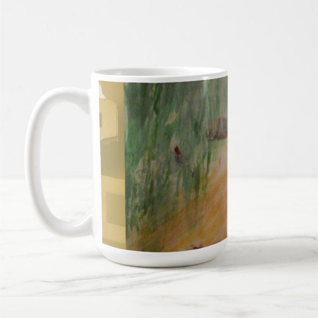 Animerad Popcorn Abstrakt Kaffemugg (Vänster)