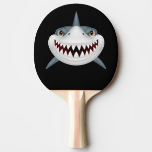 Animerad shark ansikte pingisracket