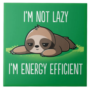 Animerad Sloth Kakelplatta