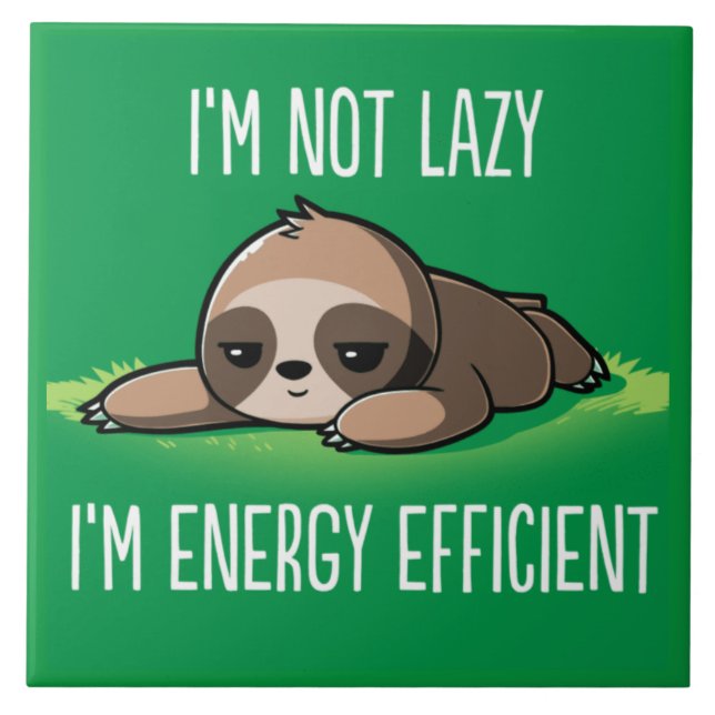 Animerad Sloth Kakelplatta (Framsidan)