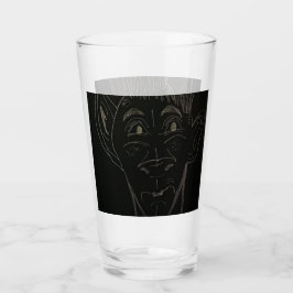 Animerad tecknad film glas