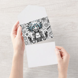 animerad tecknad munterbar originalbild blu_ögon b